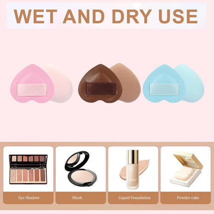 5/10/20Pcssuper Soft Cotton Candy Makeup Puff Necessary Wet Dry Use Air Cushion Powder Puff Multifunction Portable Makeup Sponge