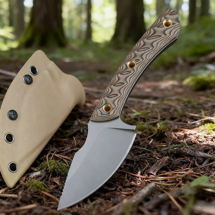 Portable Wilderness Adventure Climbing Knife Durable 8Cr13MoV Blade Outdoor Camping Straight Knife Hiking Fishing EDC Knife Gift