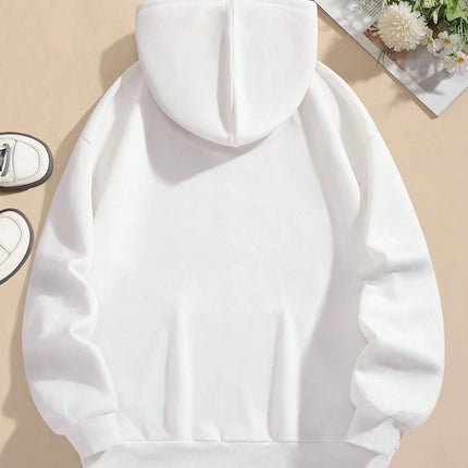 I'M Just A Girl Simple Printing Women Hoody Harajuku Loose Clothes Fleece Warm Comfortable Hoodie Vintage Autumn Crewneck Top