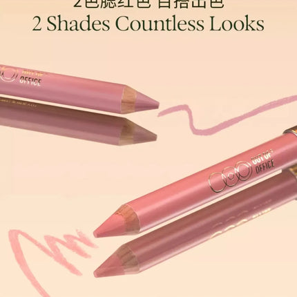 Original OUTOFOFFICE Double-ended Shadow Pencil Grooming Crayon Long-lasting Flawless Contouring Effect Original Professional