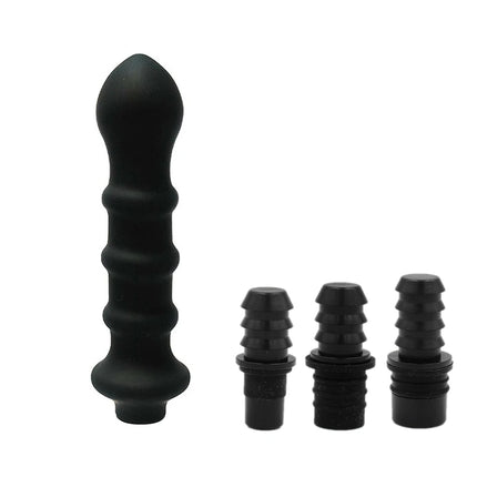 1 Pc Threaded Silicone Fascia Gun Massage Head With 3 Sizes Of Connectors, 12-13mm/15-16mm/18-19mm, Fascia Gun Massage dildo