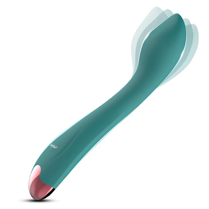 Flexible Finger Design High-End Silicone G-Spot Vibrator with Clitoral Stimulation – Waterproof, Quiet, Rechargeable Adult Toy f