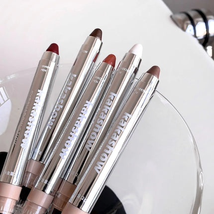 Metallic Glitter Eyeshadow Stick Matte Red Waterproof Shimmer Lying Silkworm Long Lasting High Gloss Pearlescent Eyeshadow Pen