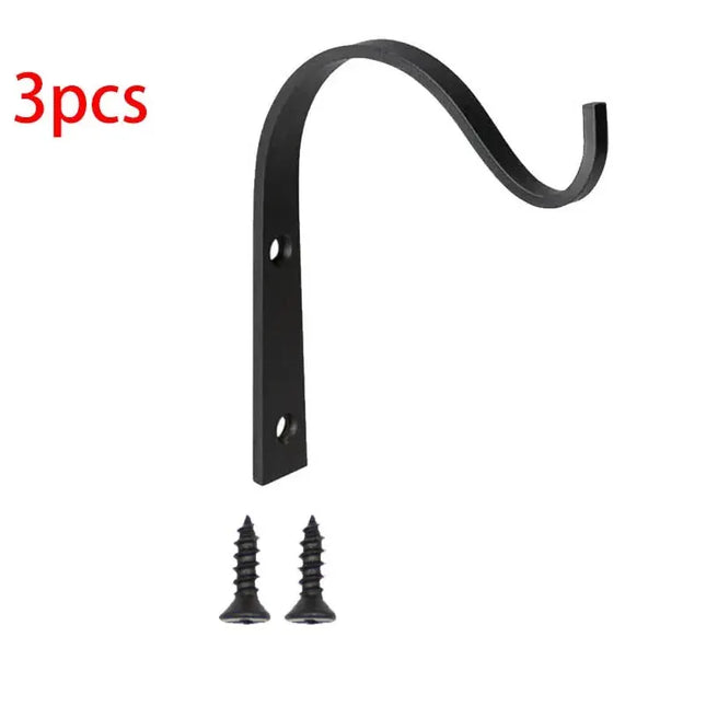 3/6Pcs Metal Hooks J-hook Vintage Wall Hanger Screw Hooks For Bathroom Kitchen Room Cloth Towel Rack Coat Hat Holder