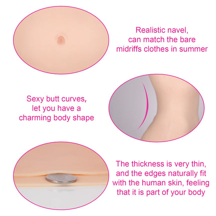 KUMIHO Silicone Bodysuit Crossdressing Cosplay Fake Boobs Breasts Forms Male to Female Transgender Body Suit Shemale Costumes