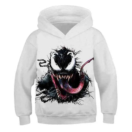 Boys Marvel Spider-Man Venom Hoodie Spring Sportswear Hooded Anime Graphic Kids Outfit Trucksuit