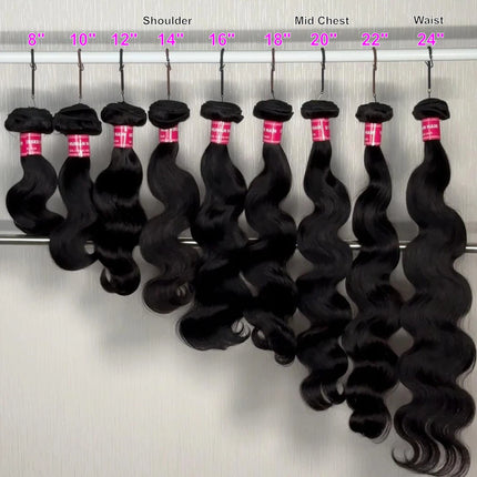 UNice Body Wave Bundles Natural Color 100% Human Hair Bundles Sew-in Quick Weaves Virgin Hair 1/3/4 Bundles Deal