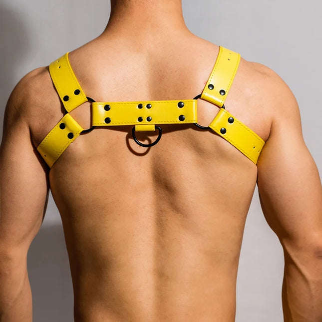 Sexy Men Harness BDSM Bondage Sex Toys For Couples Body Lingerie Fetish PU Erotic Accessories Gay Corset Top Lenceria Hombre