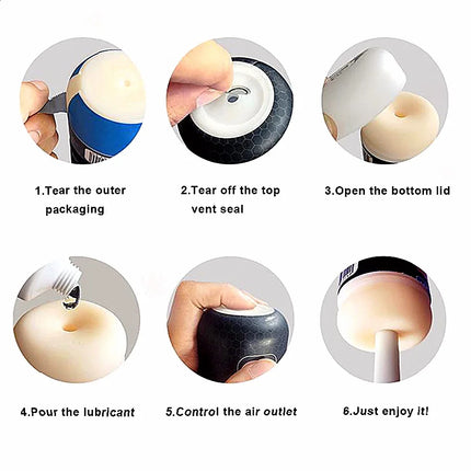 Powerful Sucking Masturbation Cup Realistic Anal Vagina Pocket Pussy Anal Vagina Pocket Pussy Blowjob Massager Male Masturbator