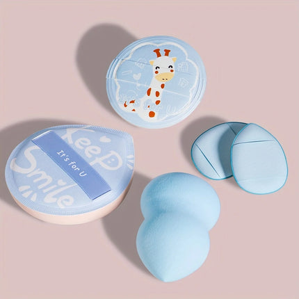 5 cosmetic sponges for wet and dry facial foundation powder puff soft, concealer powder puff, suede powder puff beauty egg