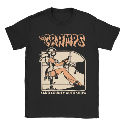 Women's Men's The Cramps Psychobilly Music T Shirt Clothes Novelty Short Sleeve Crewneck Tee Shirt Graphic Printed T-Shirts