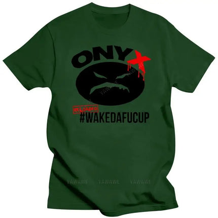 Mens brand Summer T shirts For Men ONYX WAKEDAFUCUP Rap Hip Hop Music White T-Shirt Size S M L XL 2XL 3XL Men T-Shirts Tops