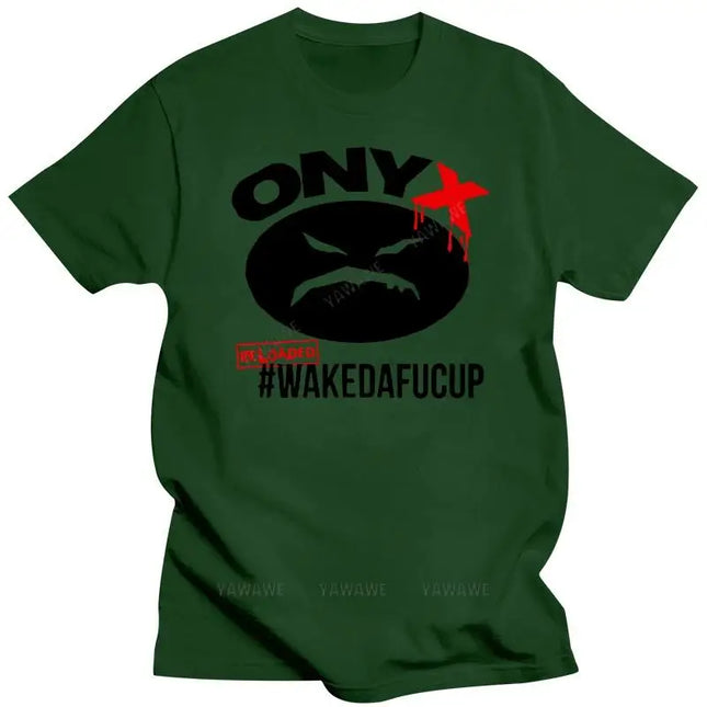 Mens brand Summer T shirts For Men ONYX WAKEDAFUCUP Rap Hip Hop Music White T-Shirt Size S M L XL 2XL 3XL Men T-Shirts Tops