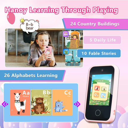 Children Phone Educational Toys MP3 Music Player Games Musical Toy Baby Mobile Selfie Camera Toys for Kids Birthday Gifts