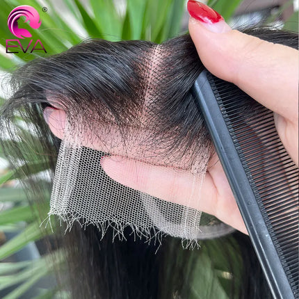Real HD Lace Closure Deep Part 2x6 HD Lace Closure Only Straight Human Hair Pre Plucked Invisible HD Lace 2x6 Body Wave Closure