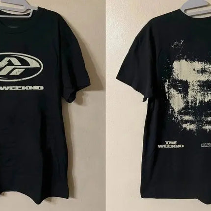 Hip Pop Tops The Weeknd Australia Tour March T-shirt 2025 Stylish Printed Cotton Short-sleeved Casual Loose Streetwear Unisex