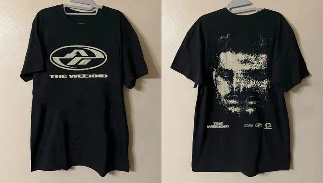 Hip Pop Tops The Weeknd Australia Tour March T-shirt 2025 Stylish Printed Cotton Short-sleeved Casual Loose Streetwear Unisex