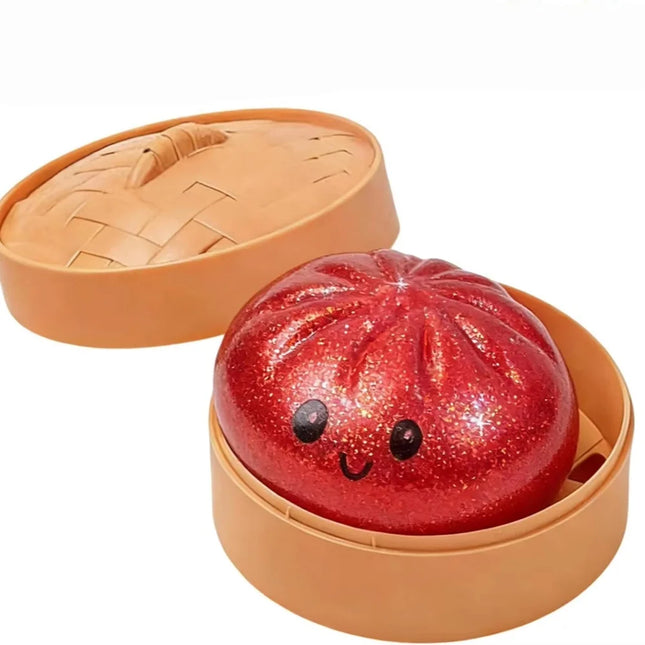 Glitter Dumpling Squishies Toys Pressure Ball Slow Rebound Soft Pinch Decompression Office Home Decor Gifts