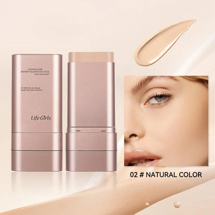 Moisturizing Foundation Stick Lasting Facial Concealer Cream Stick Full Coverage Waterproof Face Base Makeup Flawless Cosmetics