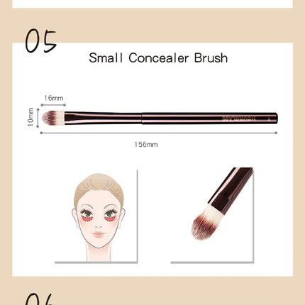 Hourglass Makeup Brush All Kinds Eyeshadow Foundation Concealer Powder Bronzer Blusher Eyeliner Retractable Professional Brushes
