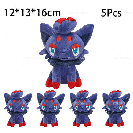 Wholesale Pokemon Plush 5Pcs/Lot Mimikyu Caterpie Oddish Garchomp Phantump Umbreon Sylveon Stuffed Animal Peluche Christmas Gift