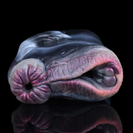 GEEBA New Dual Hole Animal Horse Masturbation Cup Soft Silicone Male Masturbator Realistic Vagina Prostate Massage Pussy Sex Toy