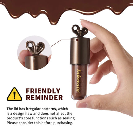 Lakerain Chocolate Rabbit Lip Gloss Mirror Effect Moisturizing Smooth Non-Sticky Long Lasting Hydration Lippy Bunny Lipstick