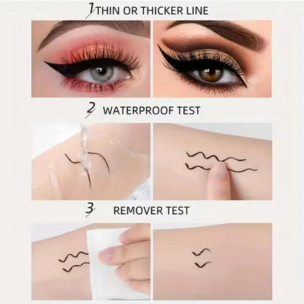 Eyeliner Is Smooth Fast Drying Waterproof Anti Smudge Suitable For All Kinds Of Makeup Novice Easy To Use Valentine'S Day Gift