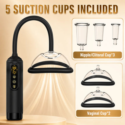 Pussy Pump Vibrator Sucking Toys BDSM Electric Vacuum Suck Vagina Sex Pump 7 Suction Female Sex Toy Clit Nipple Sucker for Women