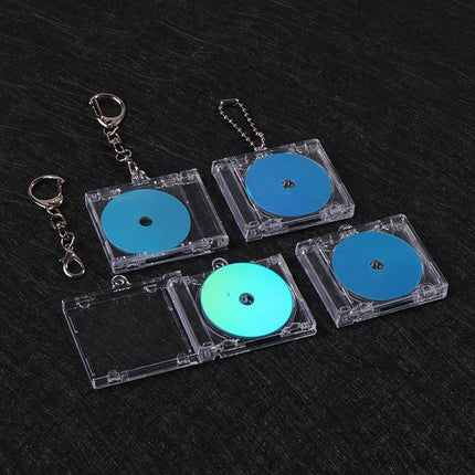 1pc NFC Functional CD Disc Key Chain Mini CD Case Keychain Peripheral Commemorative Album Key Holder For DIY Backpack Pendant