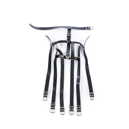 Arm Binder Glove Sleeves,Behind Back Bondage Armbinder,BDSM Leather Handcuffs Straight Jacket,Sex Toys For Couples