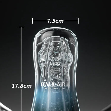 "Rainbow Tenga 3rd Gen – Red-Pill Transparent Male Masturbator, Penis Training Cup with Suction Stimulation"TPE material