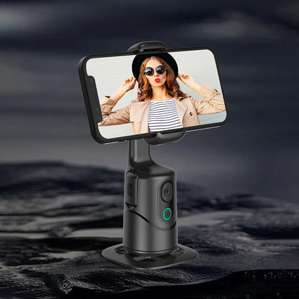 Auto Tracking Phone Holder Gesture Control Face Tracking Phone Tripod Holder Built-In Fill Light for  Live Video Recording