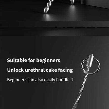 Stainless Steel Urethral Sound Dilators Penis Plug Insert Stimulation Catheter Beads Male Masturbator Horse Eye Sticks BDSM