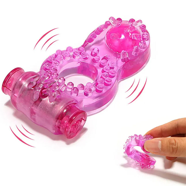 Vibrator Penis Ring Sex Toys For Men Masturbators Adult Vibrating For Women Clitoral Stimulation Couples Erotic Accessories Shop