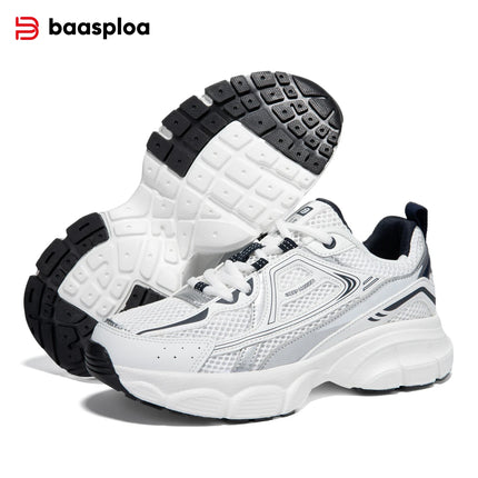 Baasploa Women Casual Sneakers Lightweight Mesh Breathable Sport Shoes Comfort Soft Walking Shoes for Women Non-Slip Outdoor