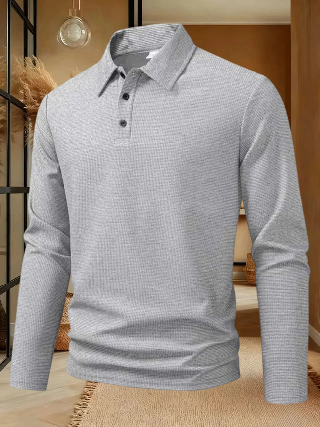 Men Long Sleeve Polo Shirt High Quality Male Clothing Office Polos T-shirt Business Poloshirt Casual Fashion Polo T Shirt Men