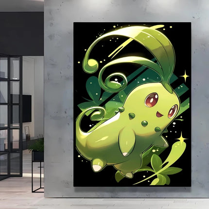 Japanese Anime Canvas Paintings Pokemon Pikachu Poster Cartoon Character Picture Bright and Clear Colors High Quality Home Decor