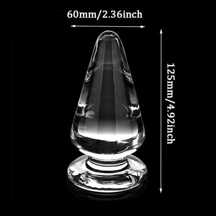Large Crystal Butt Plug Vagina Ball Big Pyrex Glass Anal Dildo Bead Adult Sex Toys for Women Men Gay Masturbator