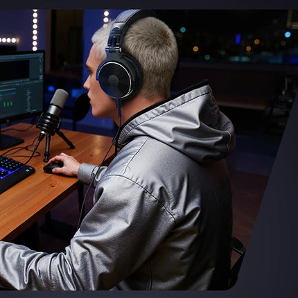 Oneodio Gaming Audio Mixer With XLR Microphone Interface 48V Phantom RGB Sound Card for Podcast/Live Streaming/PC Voice Changer
