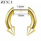 143-Gold-10MM / Nose Rings & Studs