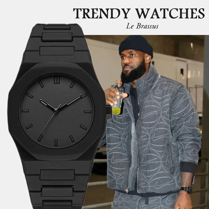 Men's Casual Lightweight Sports Business Watch Minimalist Design Plastic Strap Quartz Wristwatch