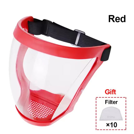 Transparent Facial Shield Anti-Fog Work Protection Mask Filter Dust-proof Anti-splash Full-Face Grinding Weeding Protection Mask