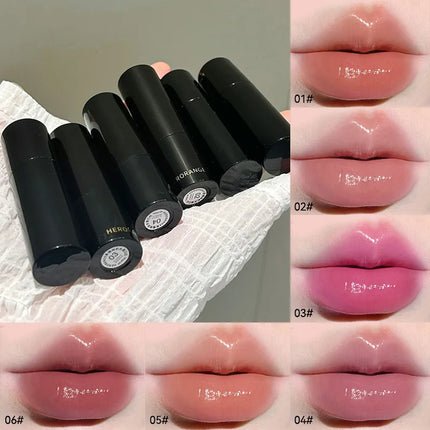 HERORANGE~ Low Saturation Light Lipstick Multi-purpose Stick Moisturizing White Natural Long-lasting Mirror Lipstick