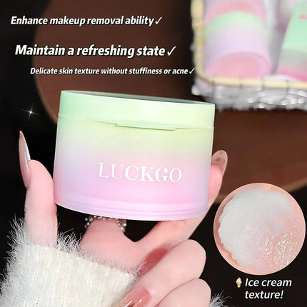 Mild non-irritating Makeup Remover LUCKGO Guava Plant Extract Deep Clean, Moisturizing, Strong Eye Makeup Removal power