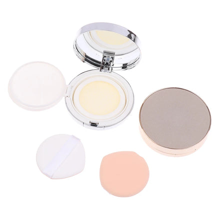 【Empty Air Cushion Puff Box With Mirror Sponge Portable Foundation DIY Box BB Cream Cosmetic Case Container Beauty Makeup Tools】
