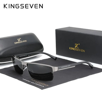 KINGSEVEN Men Polarized Photochromic Sunglasses Design Women Chameleon Sun Glasses UV400 Anti-glare Driving Square Eyeglasses