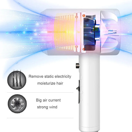 220V Wall Mounted Hair Dryer Hotel Bathroom Hair Dryers Professional Constant Temperature Dryer with Holder Base Free Punching