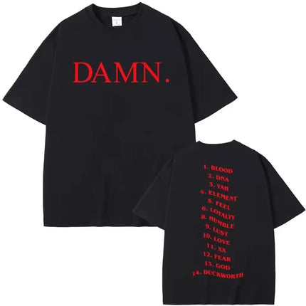 Rapper Kendrick Lamar DAMN To Pimp A Butterfly Mr. Morale & The Big Steppers Album Graphic Wamen Unisex Men T-shirt