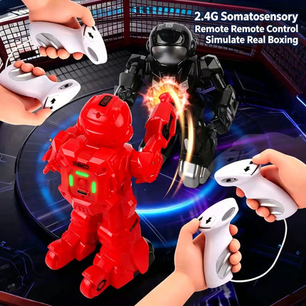 2.4G Somatosensory Battle RC Robot Body Sense Remote Control Boxing Robots Toys Boys Mini Smart Robot Battle Toys Kids Gift